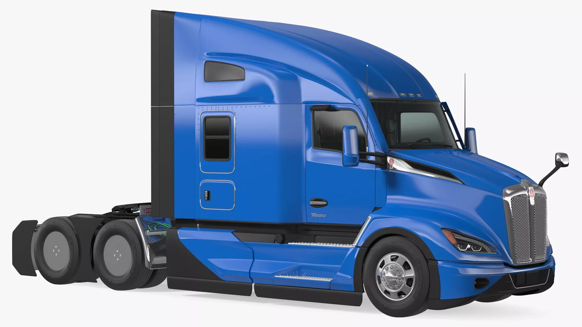 Kenworth T680 Truck Rigged 3D model