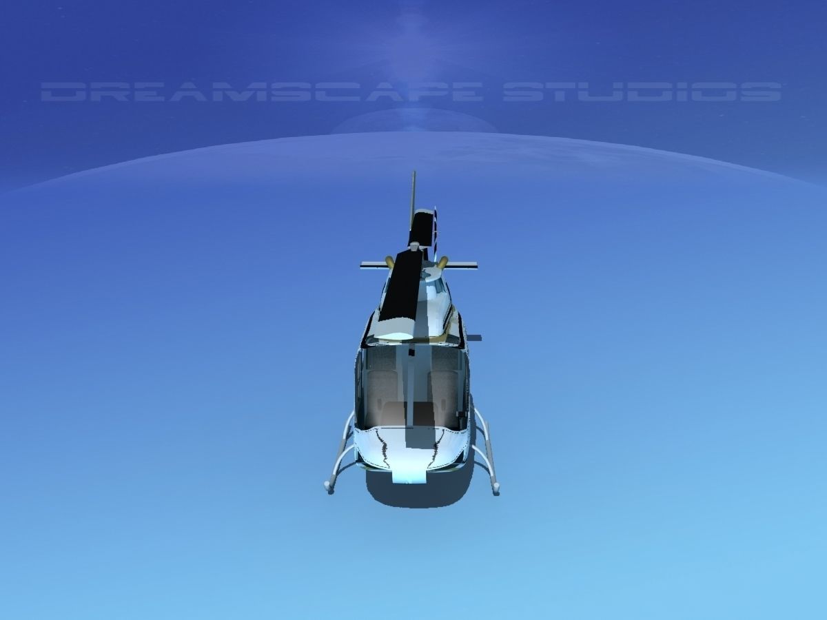 Bell 206 JetRanger V16 3D model_9