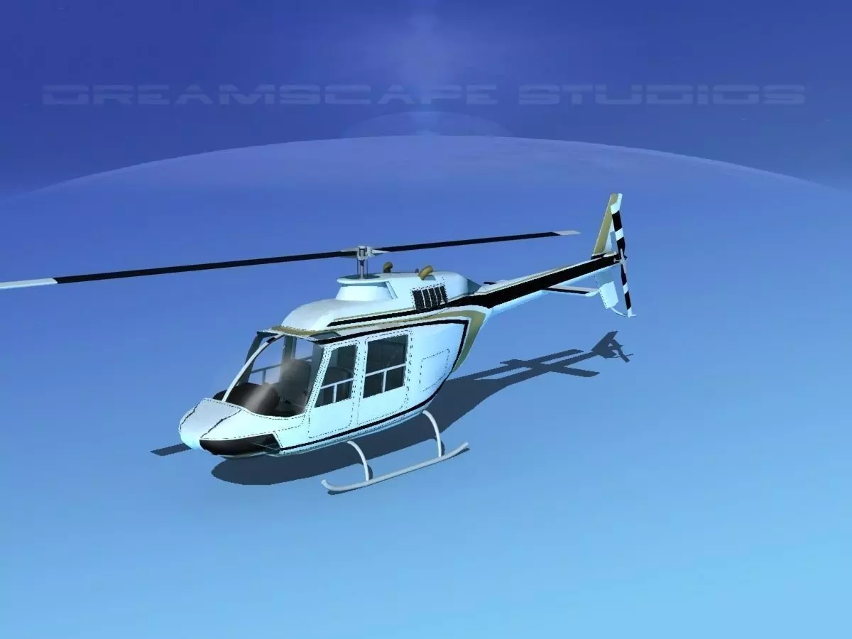 Bell 206 JetRanger V16 3D model_0