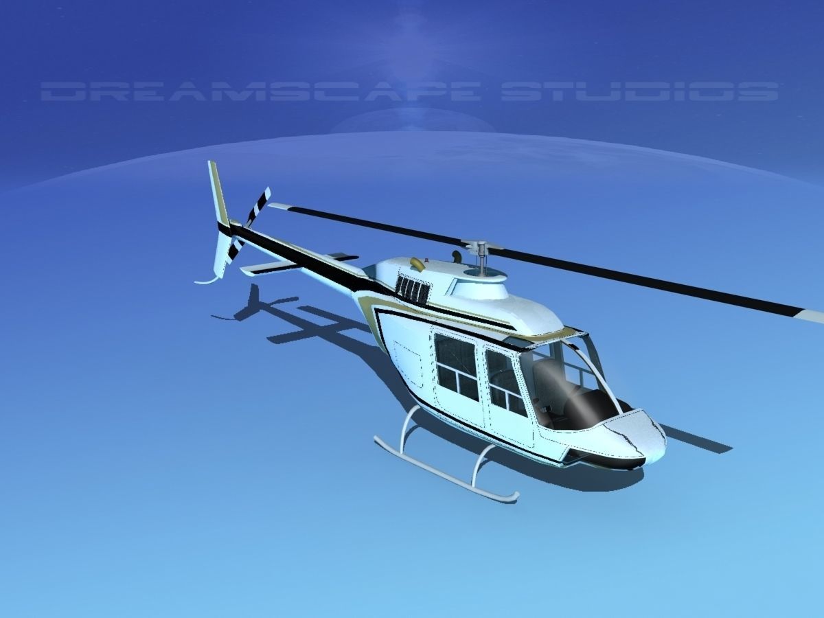Bell 206 JetRanger V16 3D model_10