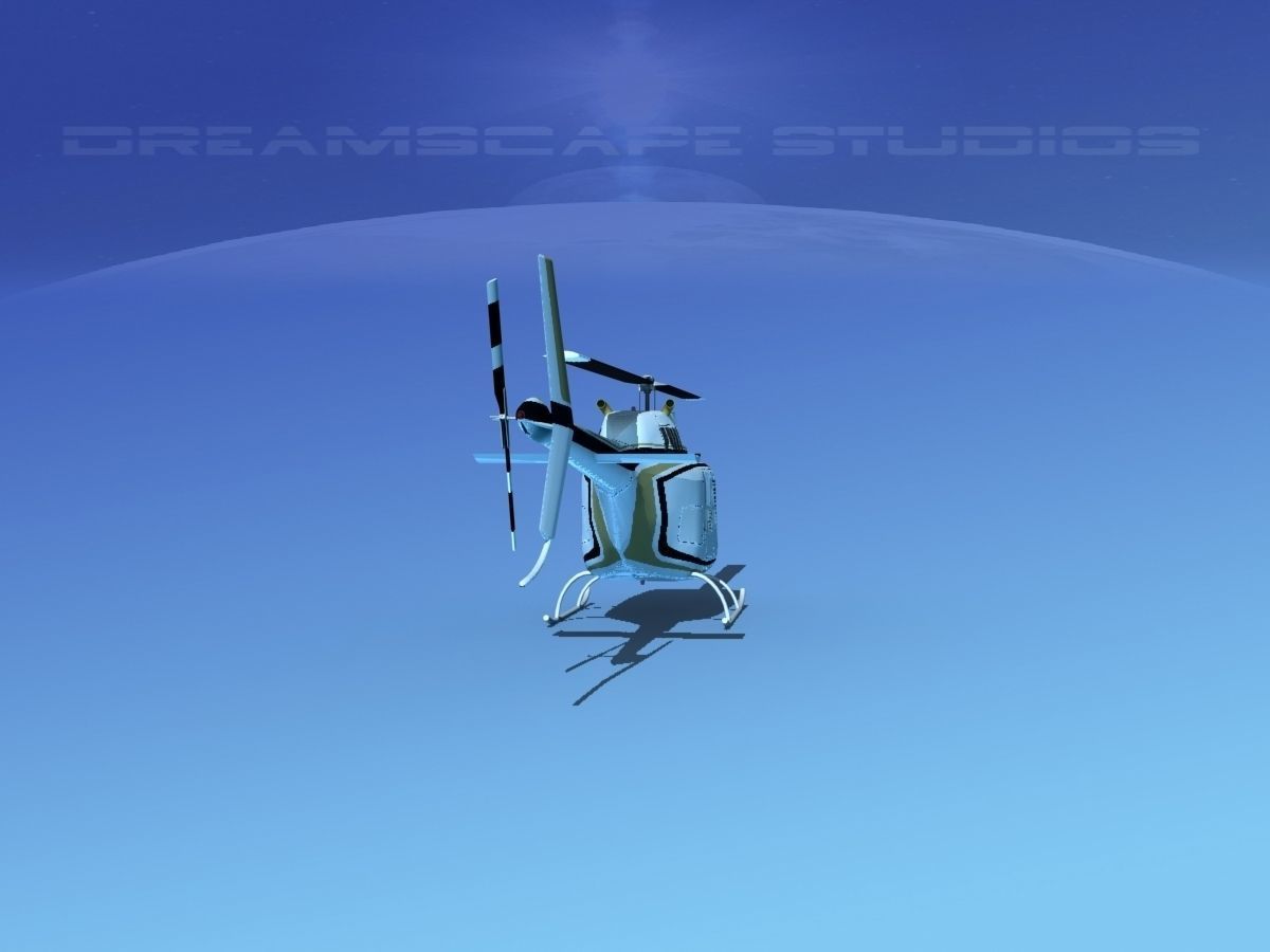 Bell 206 JetRanger V16 3D model_5