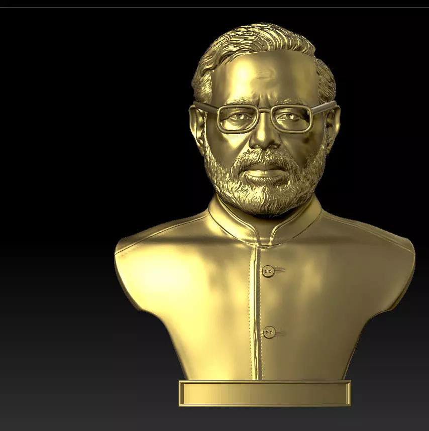 Narendra Modi Portrait Bust 3D print model