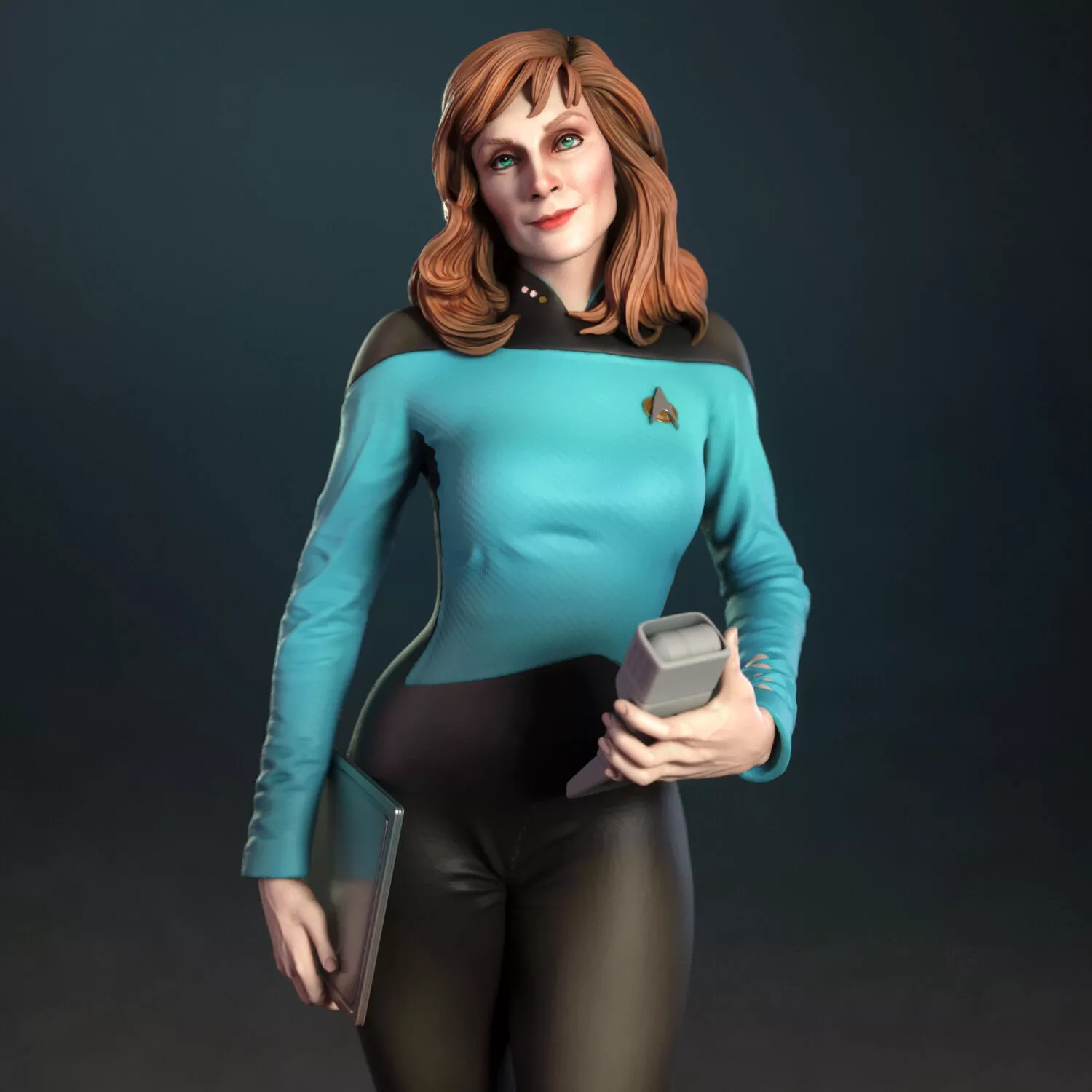 Beverly Crusher from Star Trek The Next Generation 3D print model
