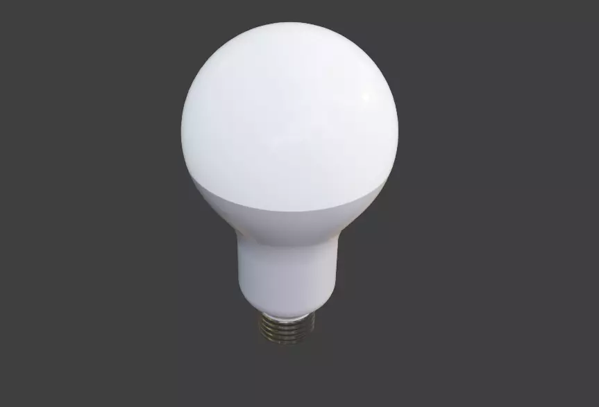 led bulb 3D model