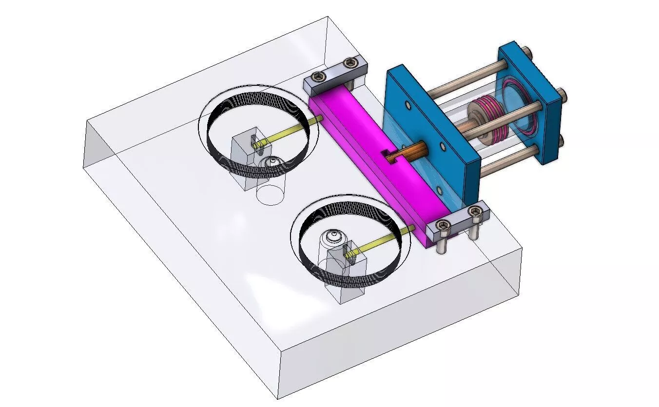 Pneumatic Cylinder for Mold Cavity SolidWorks Mold Design 3D model