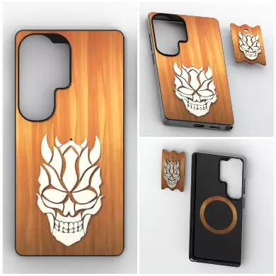 Wood Demon Mag Case S26 Ultra 3D print model