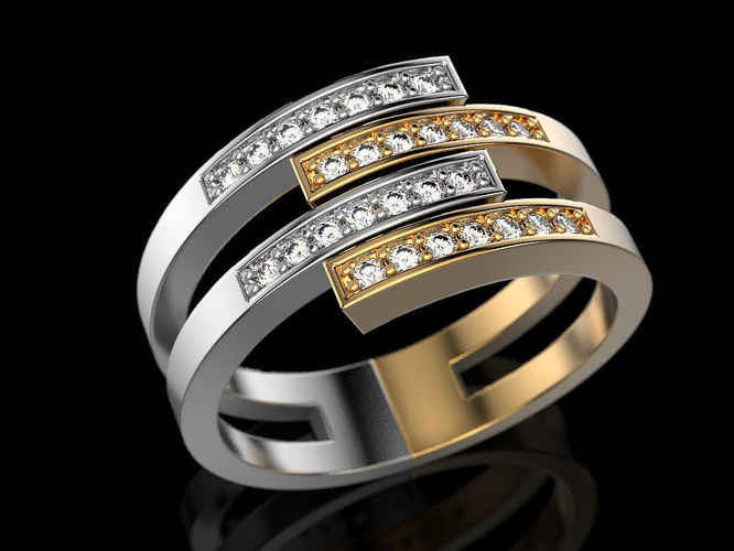 2 Metal Ring 2 3D print model