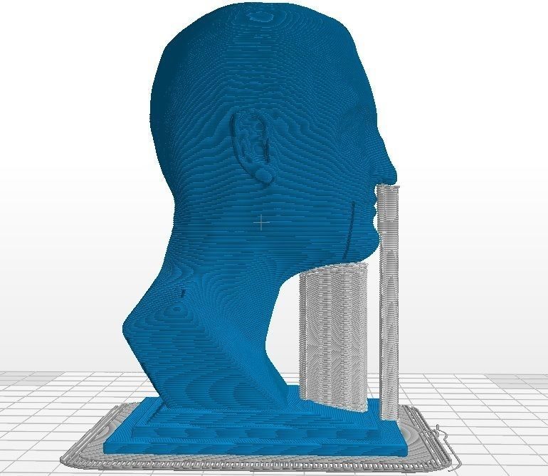 Antonio de Curtis sculpt - Printable bust 3D print model_5