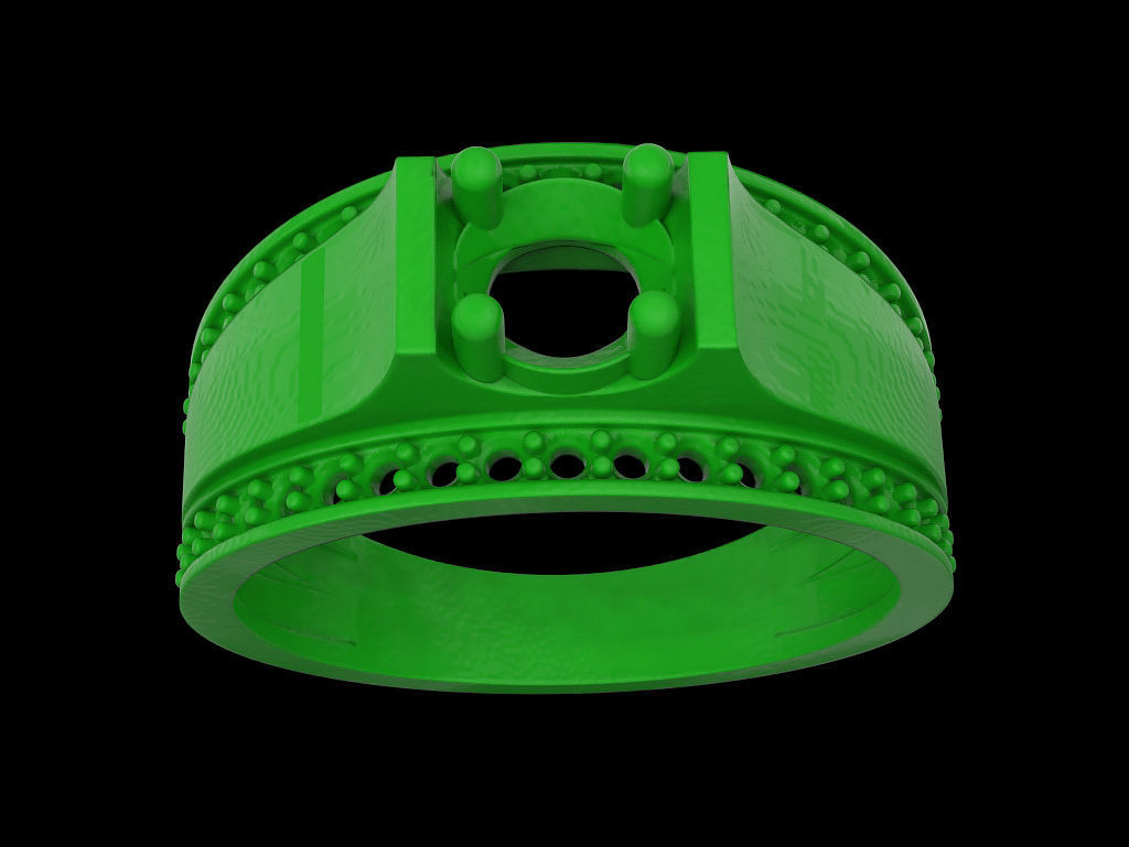 Engagement Ring 3D print model_6