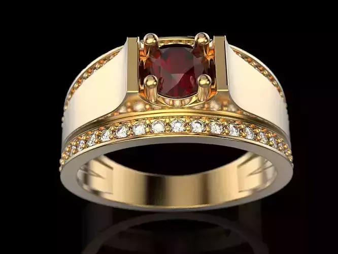Engagement Ring 3D print model