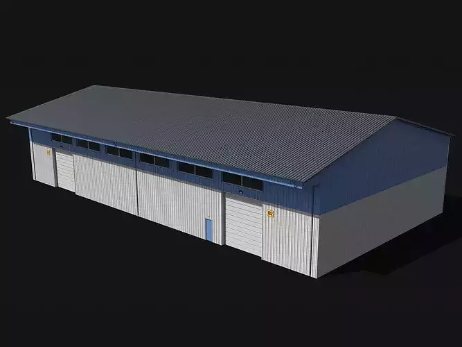 Industrial Building 72 PBR Low Poly