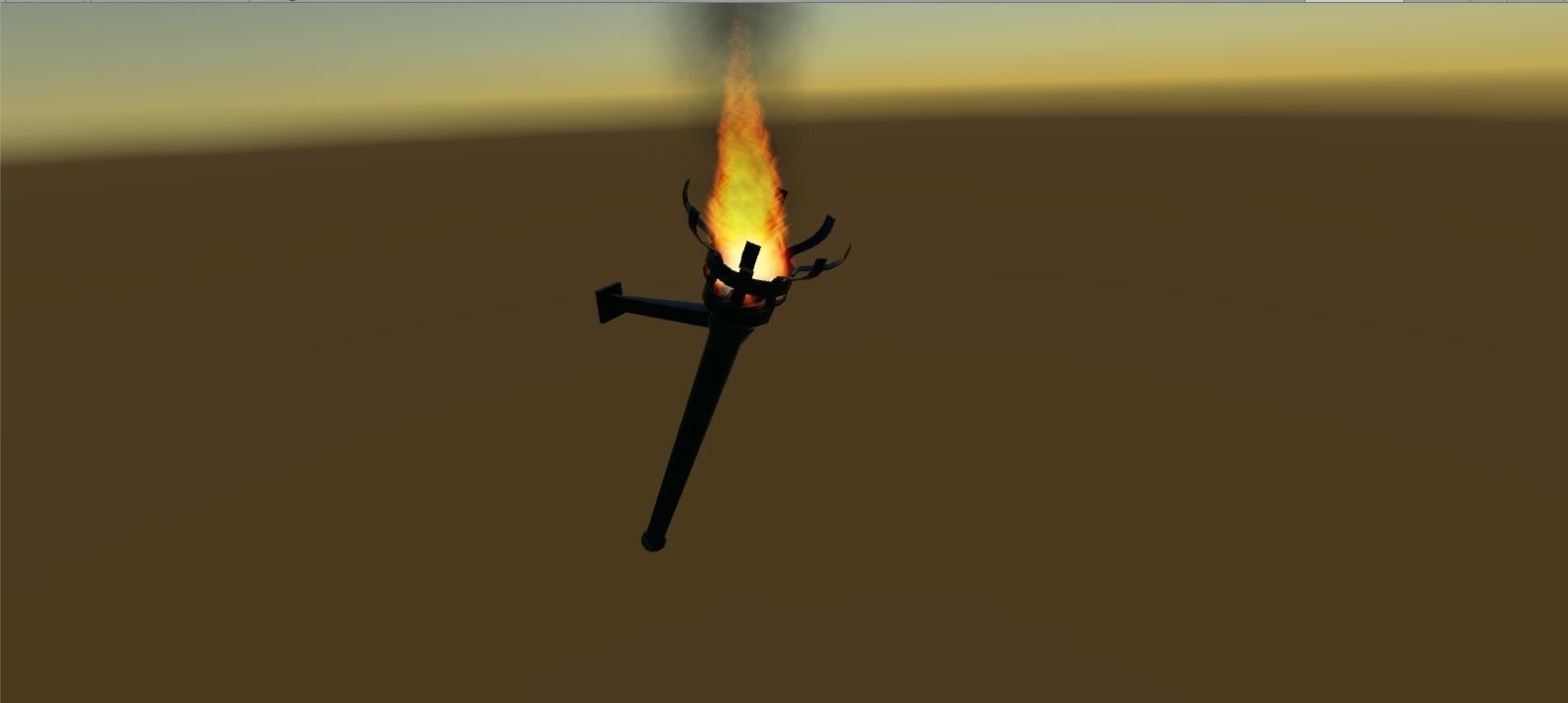 Medieval Torch - Asset Free low-poly 3D model_3