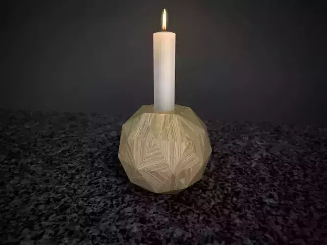 Geodesic Candle Holder