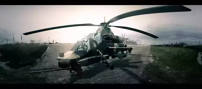 AH2 Rooivalk Attack Helicopter