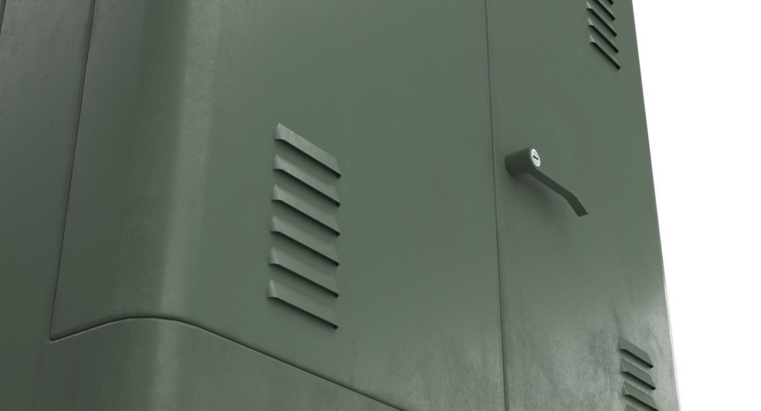 Electrical Enclosure 1 Lowpoly Low-poly 3D model_4