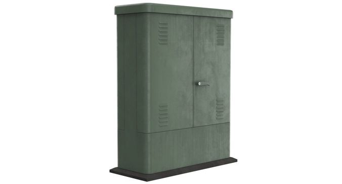 Electrical Enclosure 1 Lowpoly Low-poly 3D model