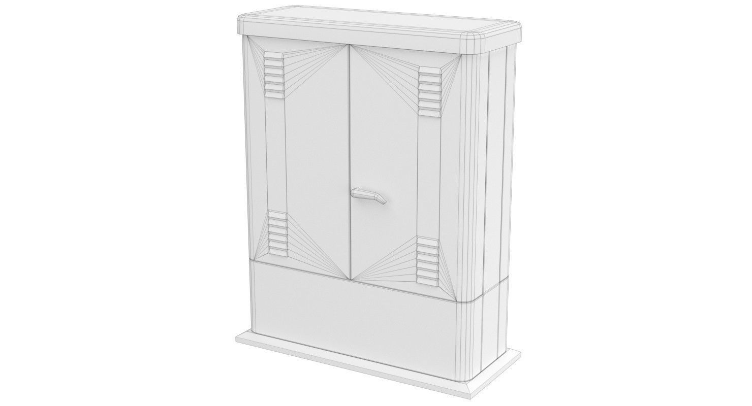 Electrical Enclosure 1 Lowpoly Low-poly 3D model_5