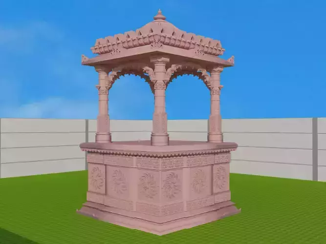 Garden Temple Free 3D model