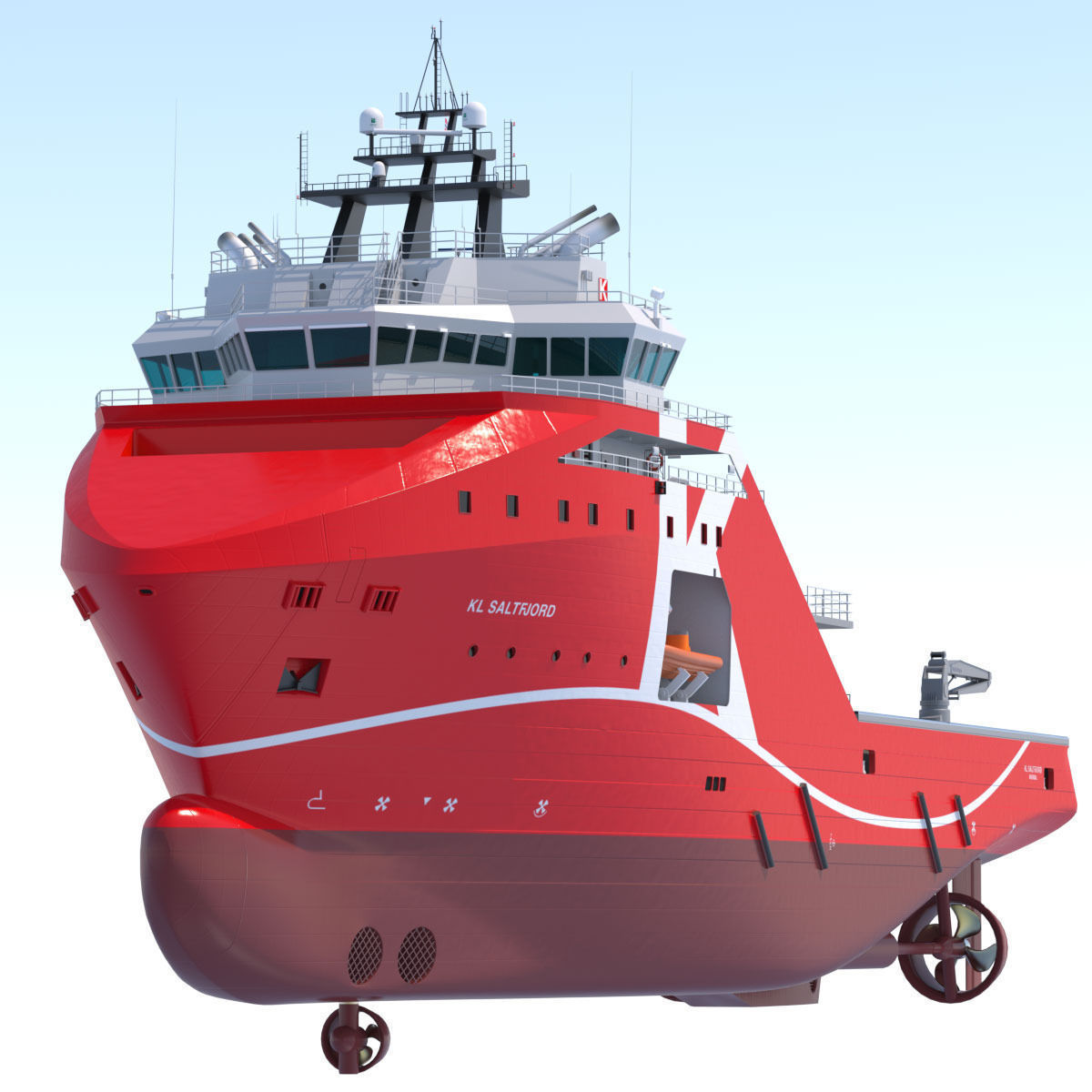 95 m AHTS Supply Vessel KL SALTFJORD 3D model_9