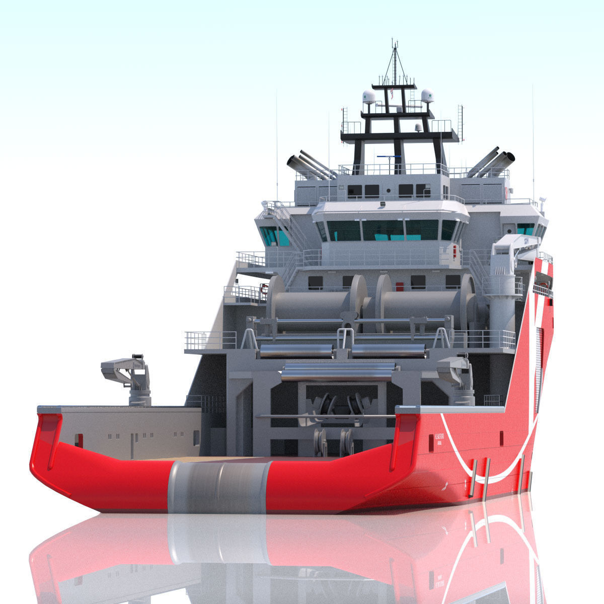 95 m AHTS Supply Vessel KL SALTFJORD 3D model_6
