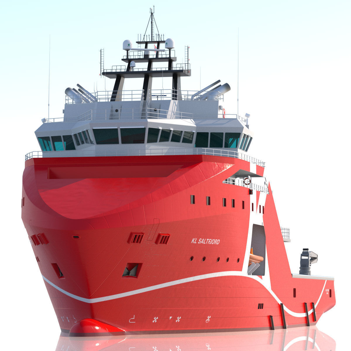 95 m AHTS Supply Vessel KL SALTFJORD 3D model_4