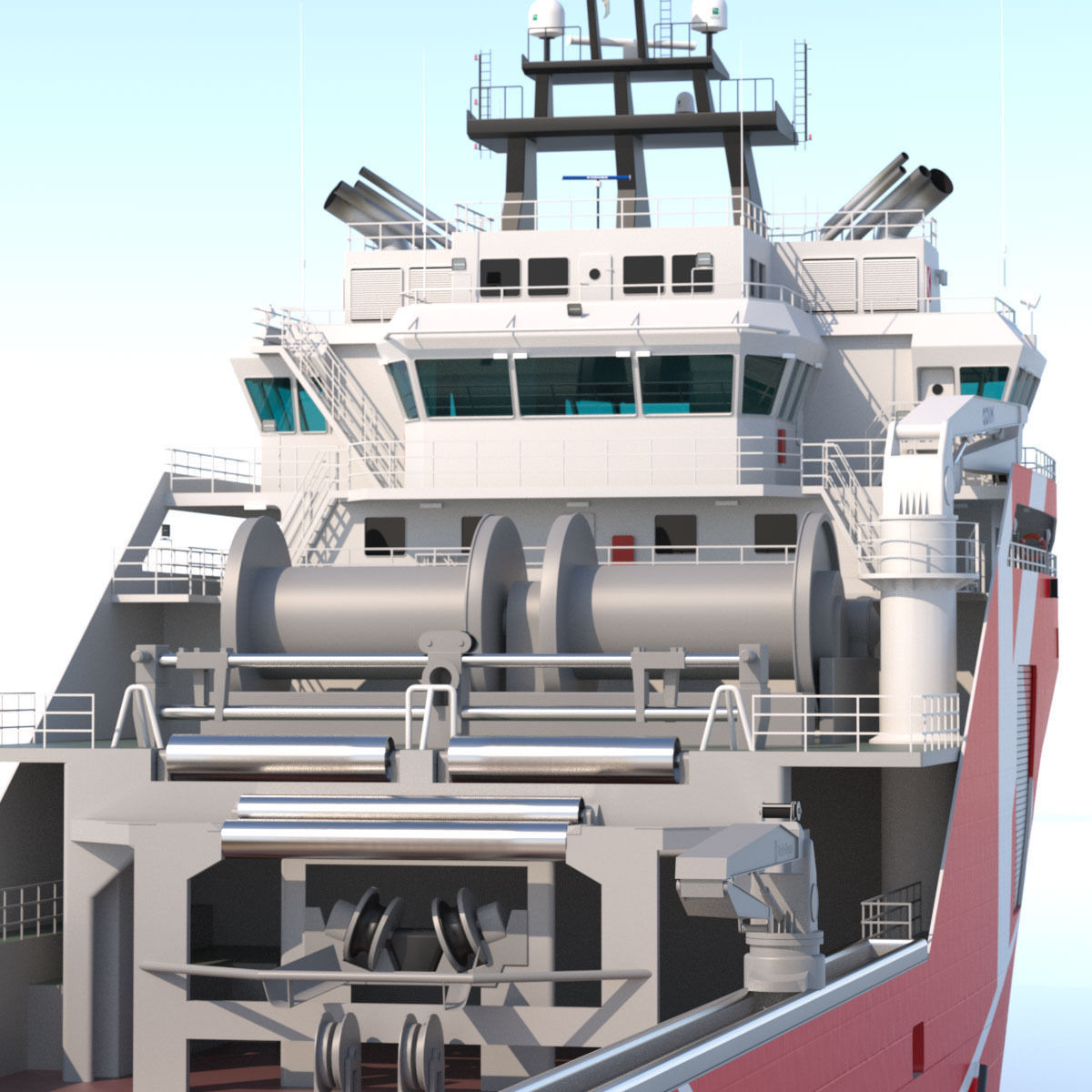 95 m AHTS Supply Vessel KL SALTFJORD 3D model_20