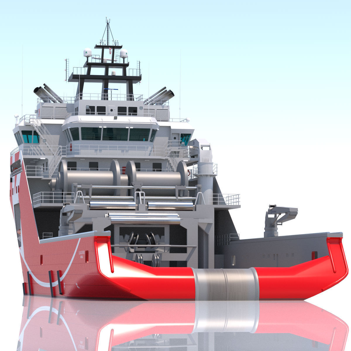 95 m AHTS Supply Vessel KL SALTFJORD 3D model_5