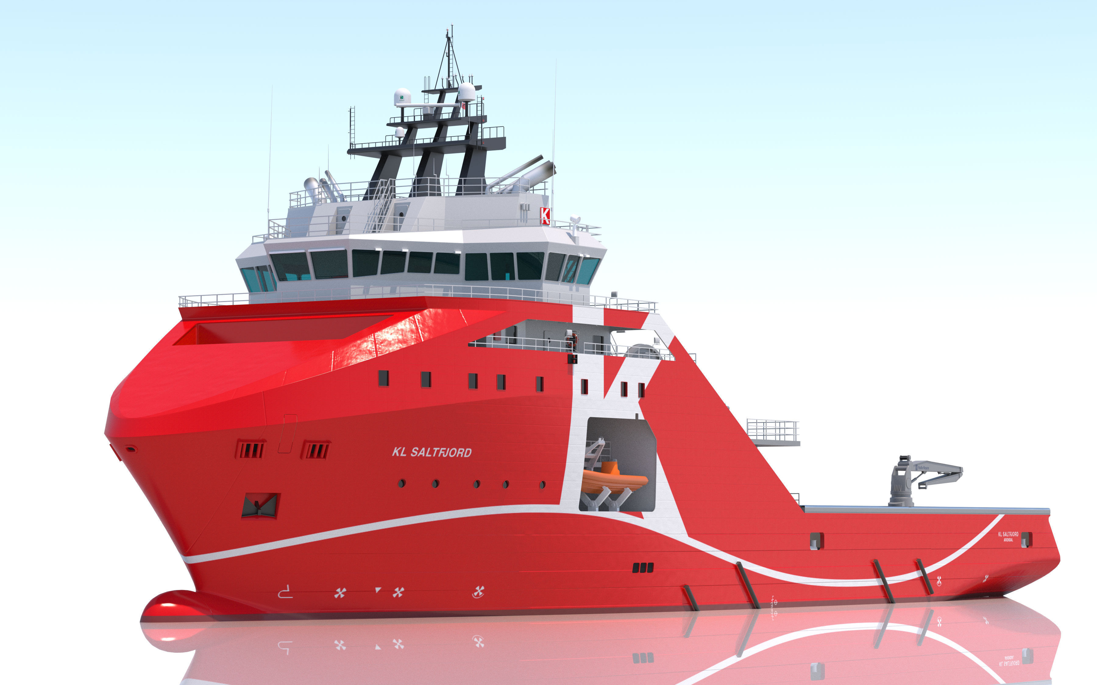 95 m AHTS Supply Vessel KL SALTFJORD 3D model_17