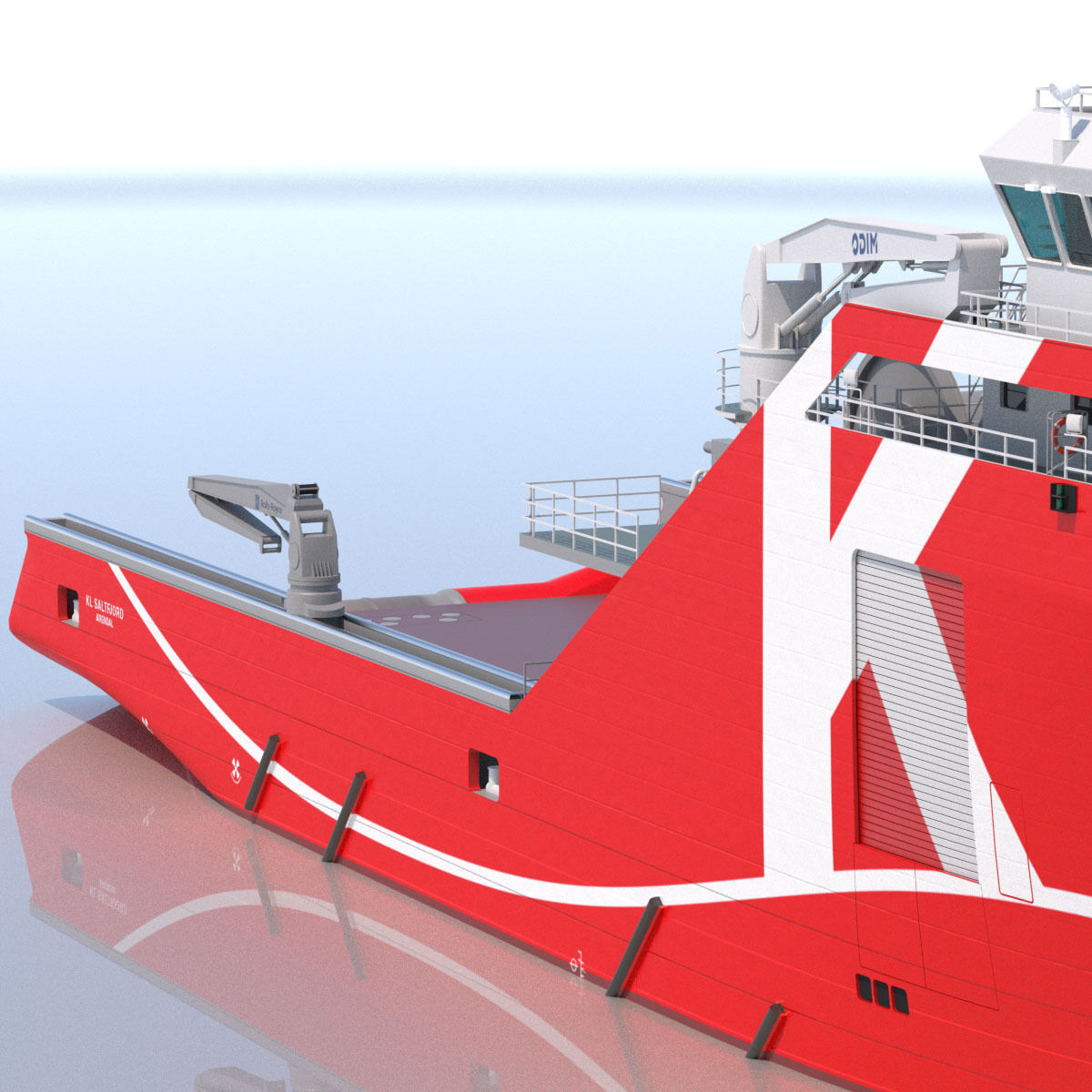 95 m AHTS Supply Vessel KL SALTFJORD 3D model_13