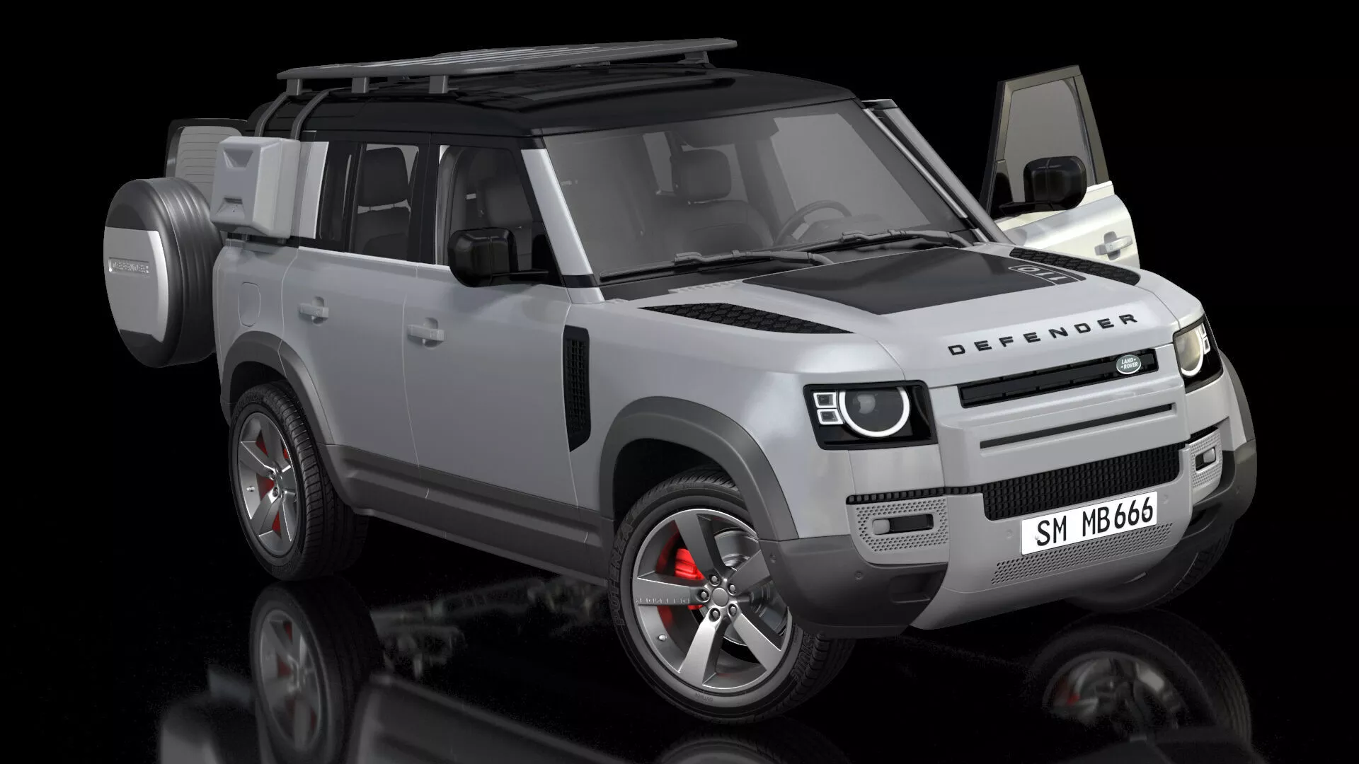 Land Rover Defender Explorer Pack Rigged 3D model