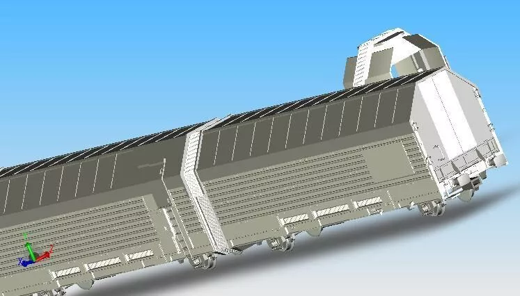 1-220 Spur Z - Autotransportwagen der DBAG Typ Hcceerrs330 3D print model