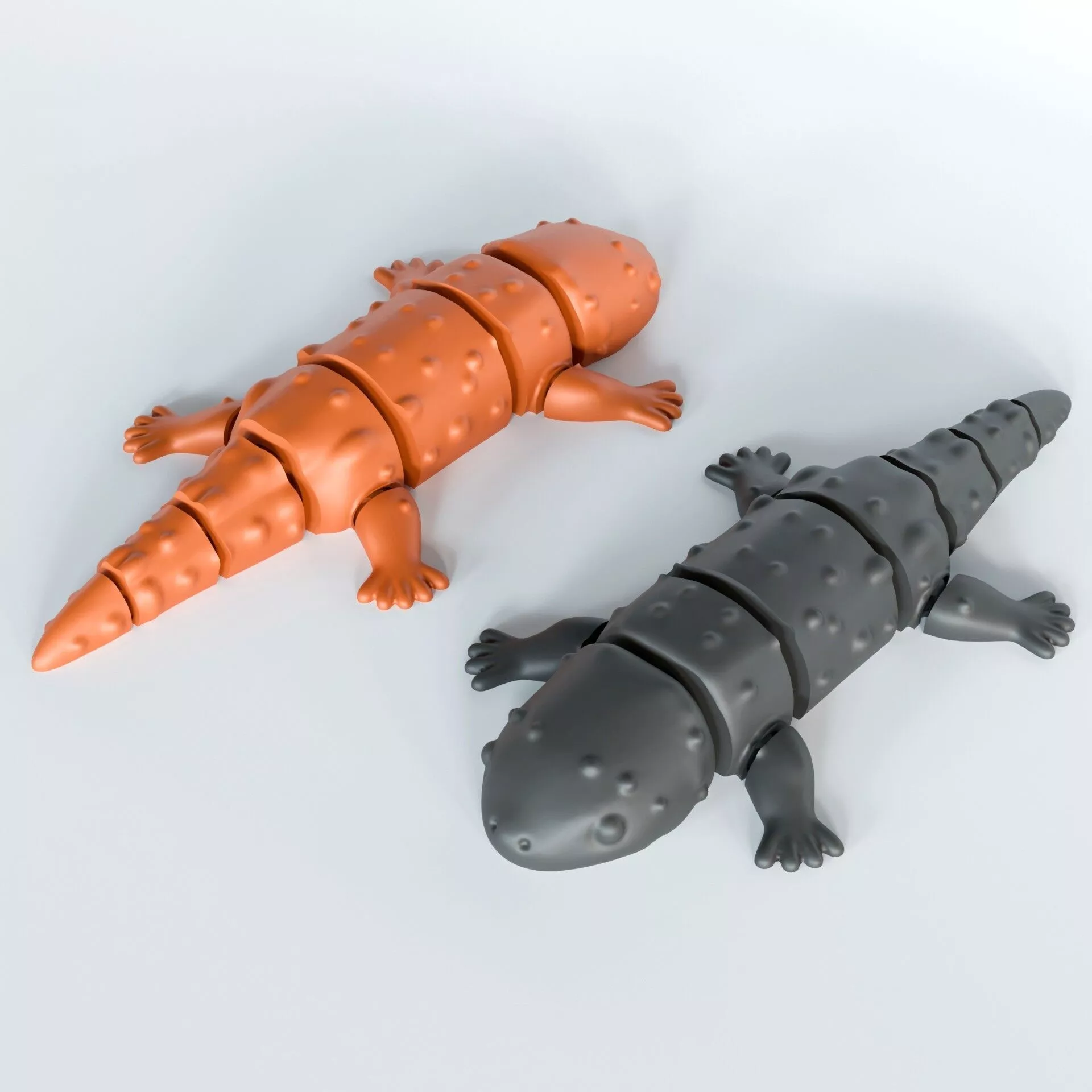 Salamander Flexi Toy 3D print model