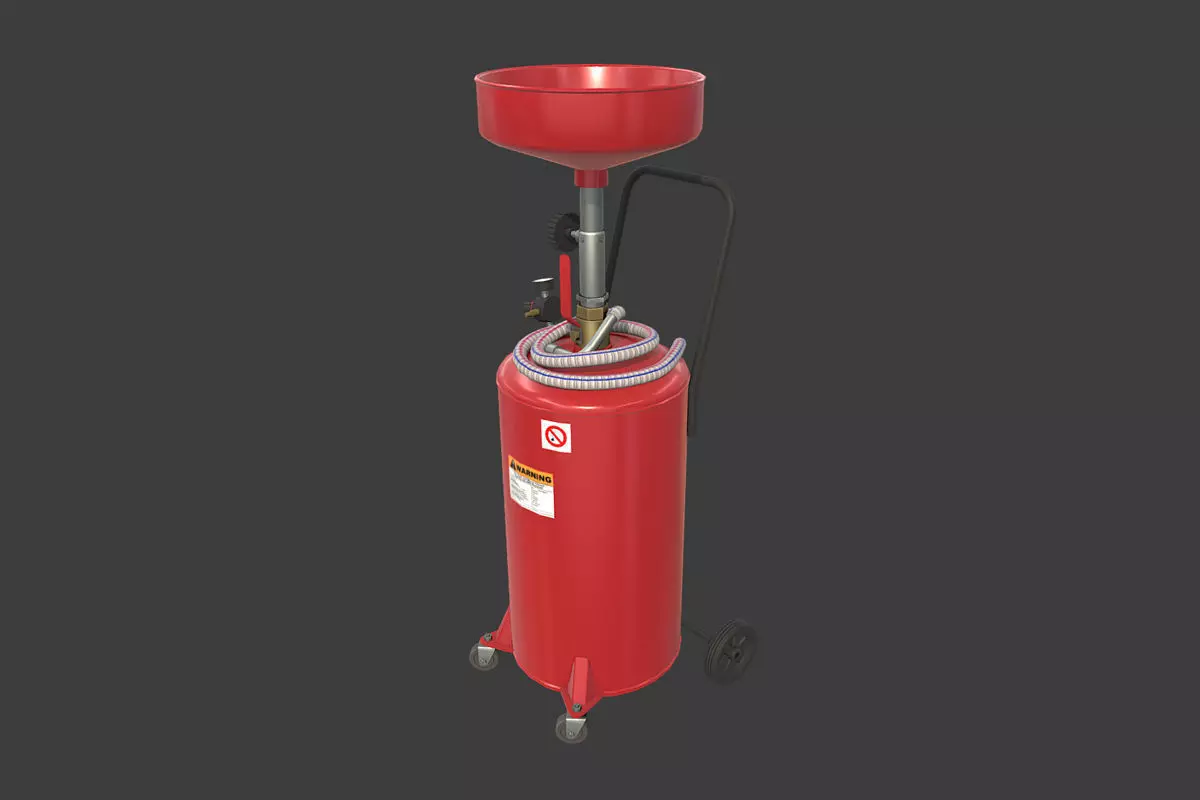 Oil Collector Low-poly 3D model_0