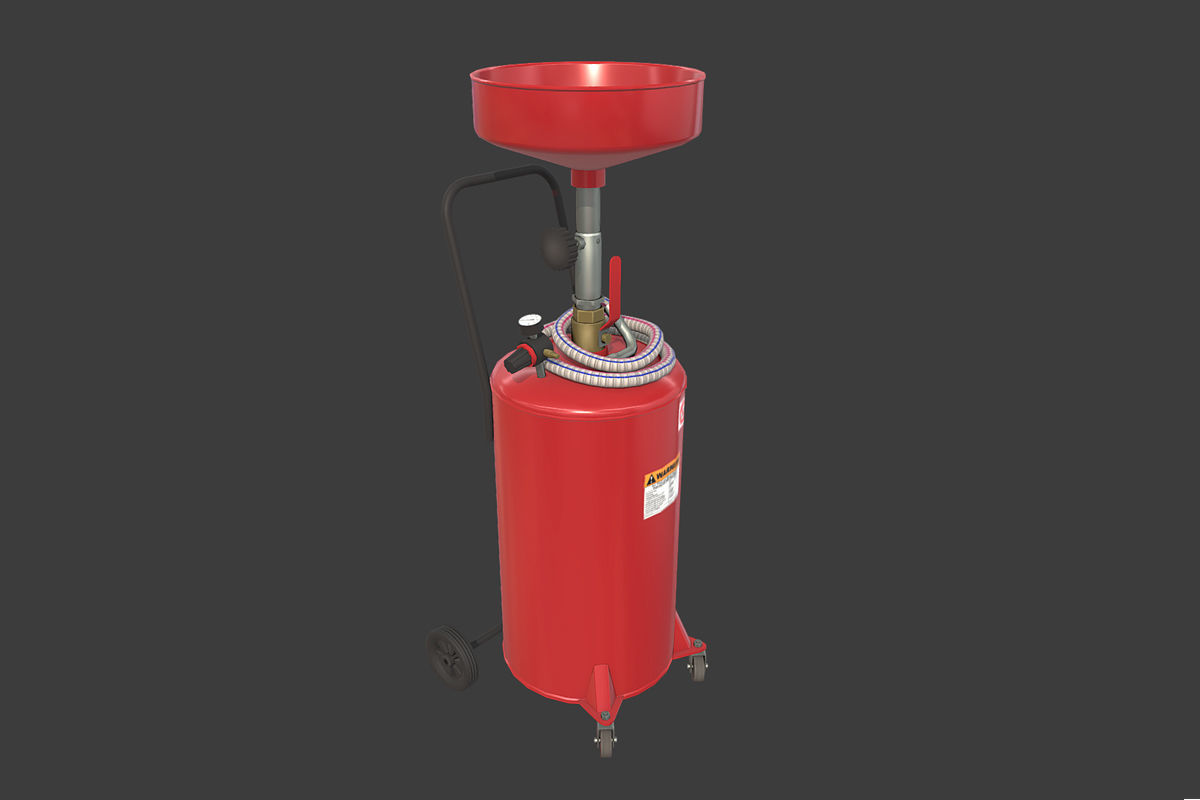 Oil Collector Low-poly 3D model_1