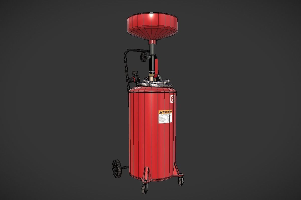 Oil Collector Low-poly 3D model_8