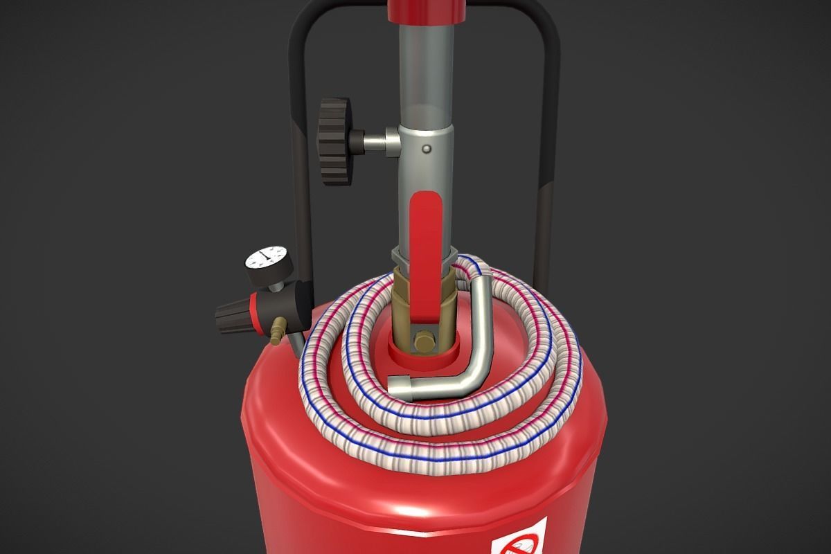 Oil Collector Low-poly 3D model_6