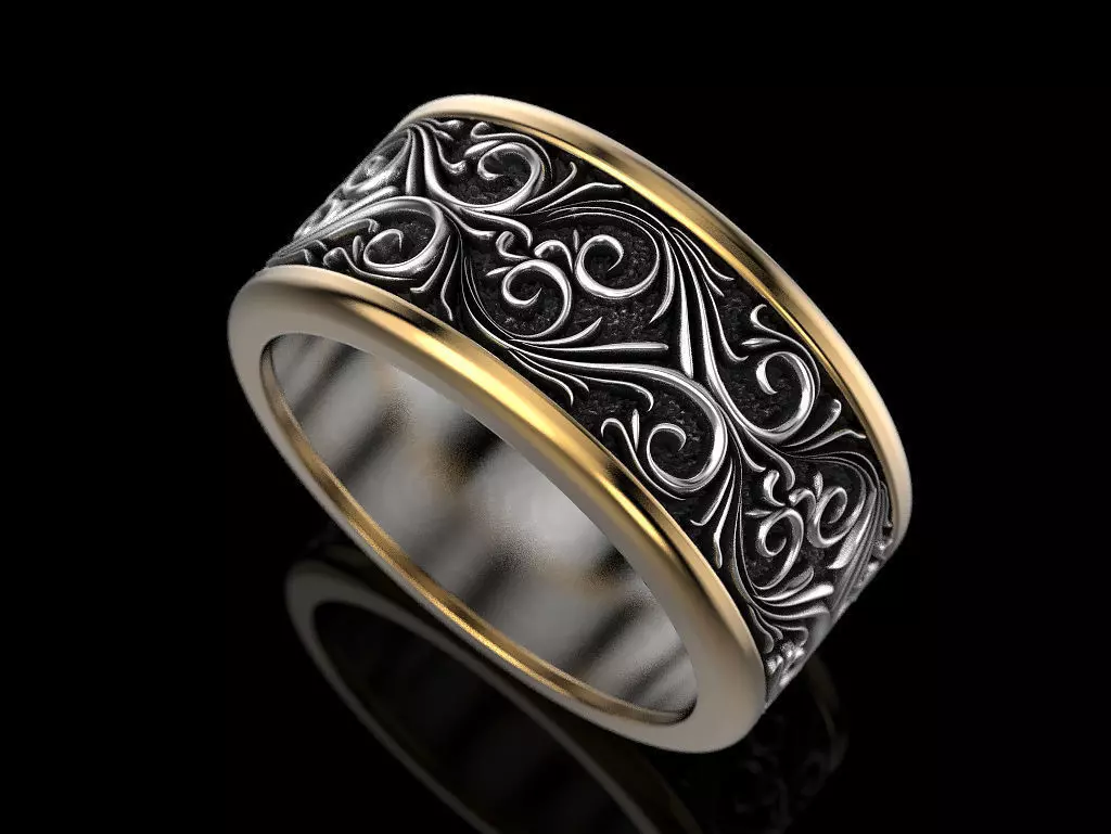 Wedding Ring 3D print model_0