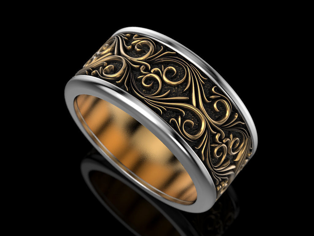 Wedding Ring 3D print model_1