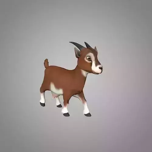 Goat or Goatling Low-poly 3D model
