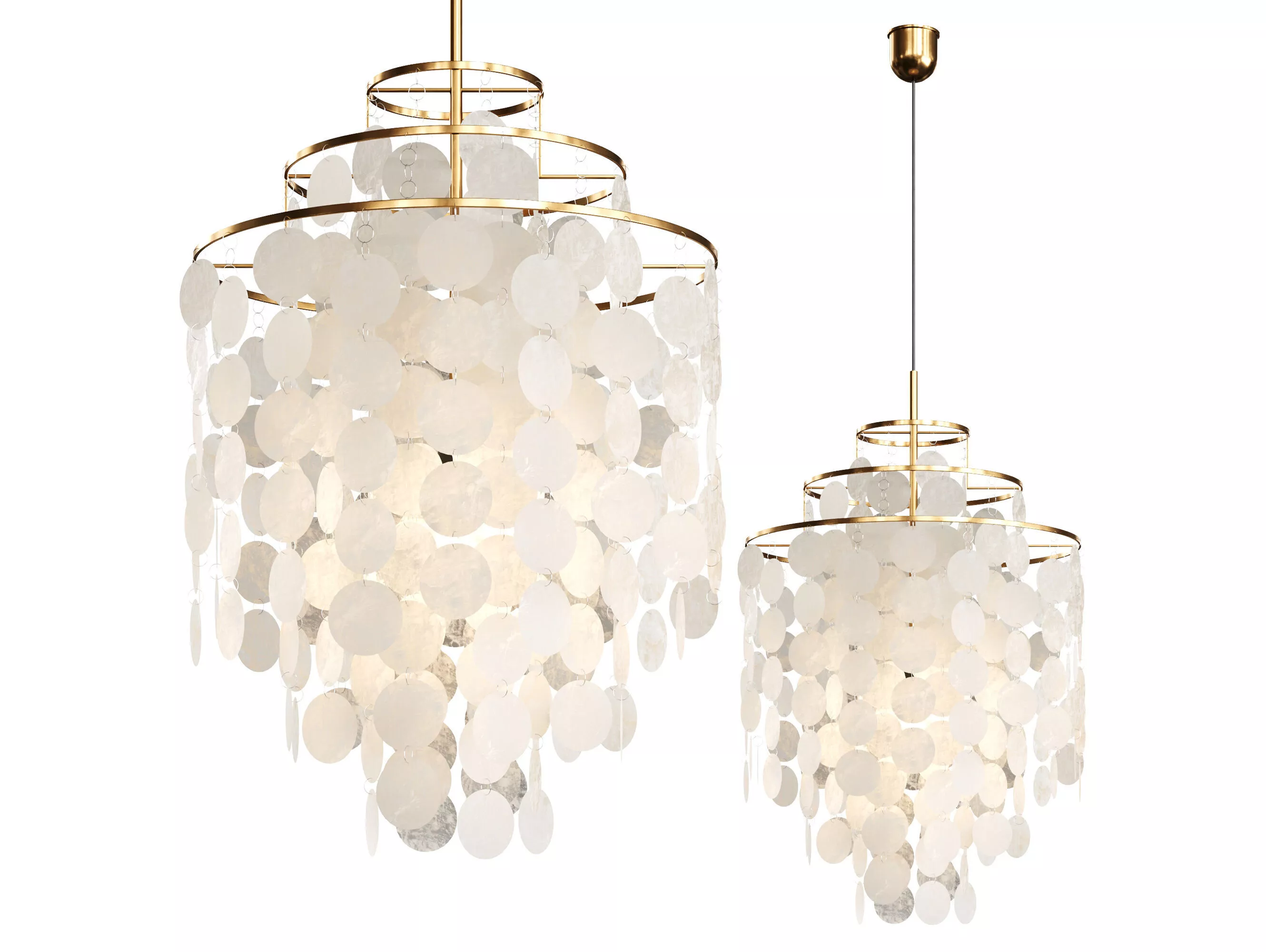 Fun Seashells Pendant Light by Mooijane 3D model