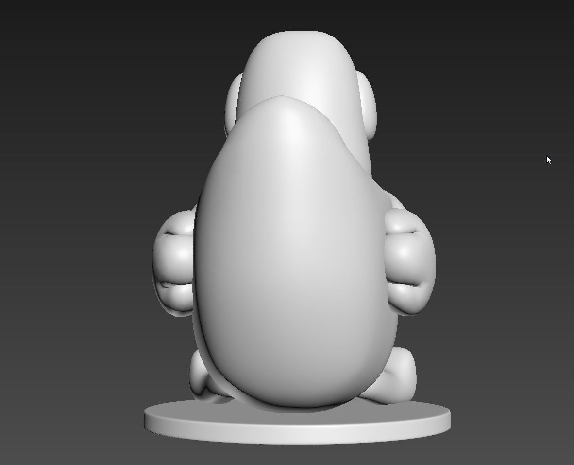 sarah and duck  3D print model_8