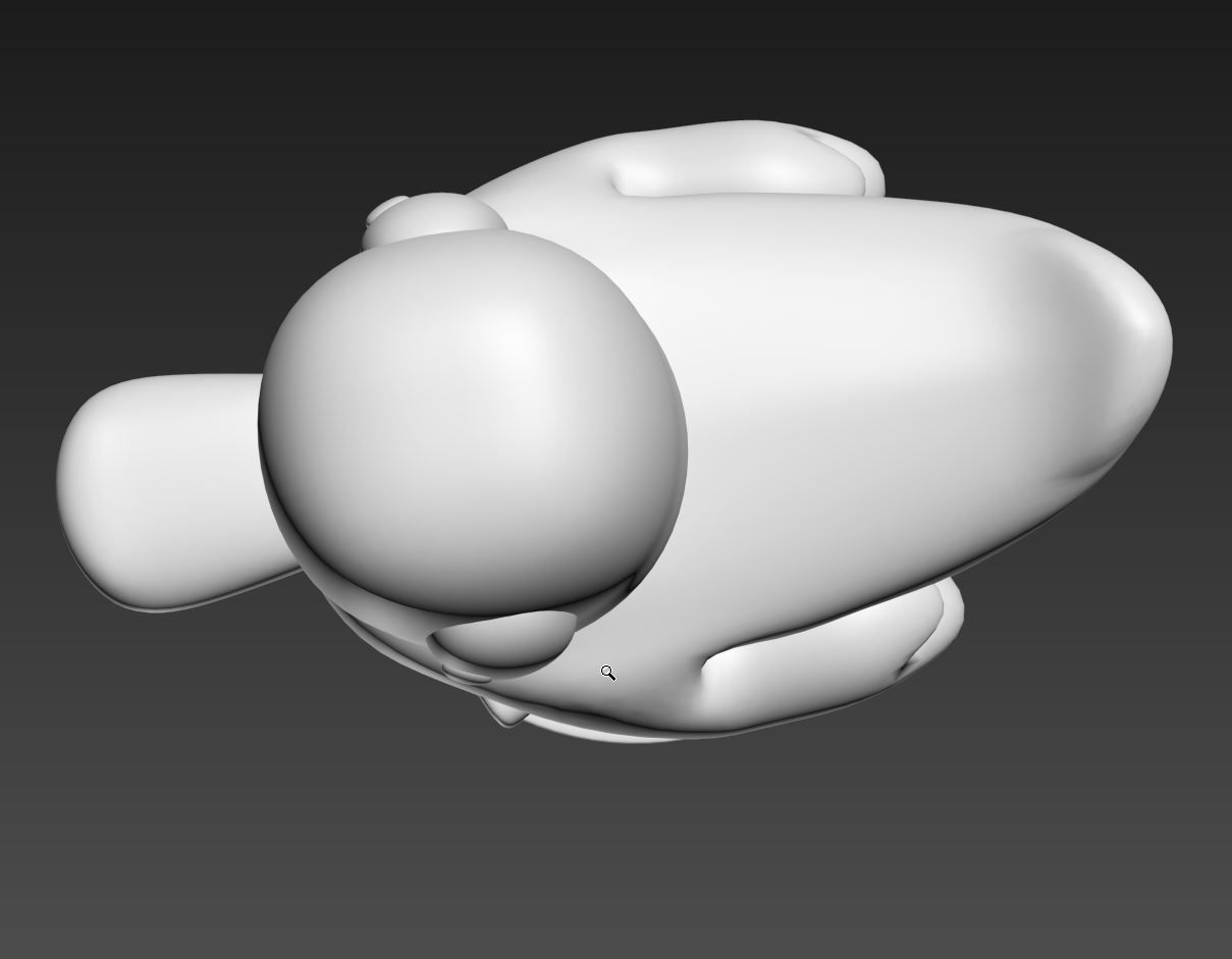 sarah and duck  3D print model_3