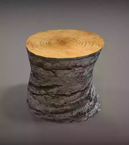 Tree Trunk Low-poly 3D model