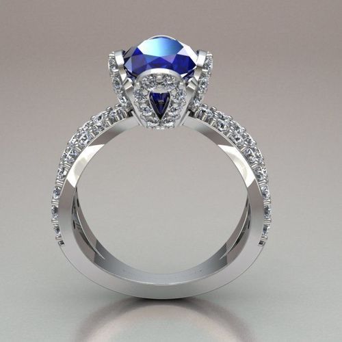 solitary ring women 3D print model