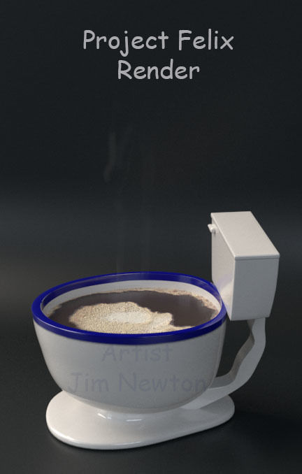 Toilet shaped Coffee Cup  3D model_3