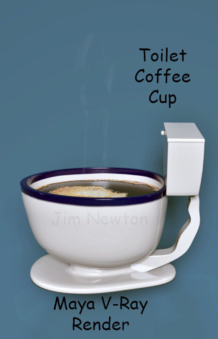 Toilet shaped Coffee Cup  3D model_1
