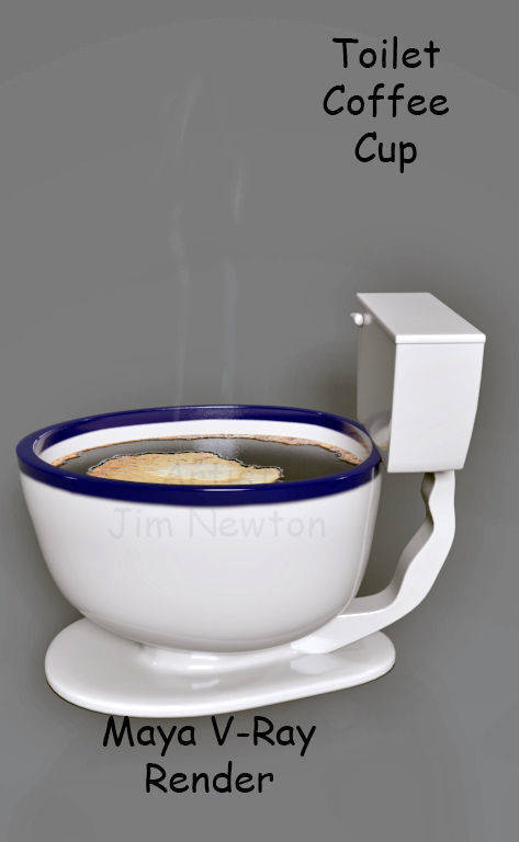 Toilet shaped Coffee Cup  3D model_2