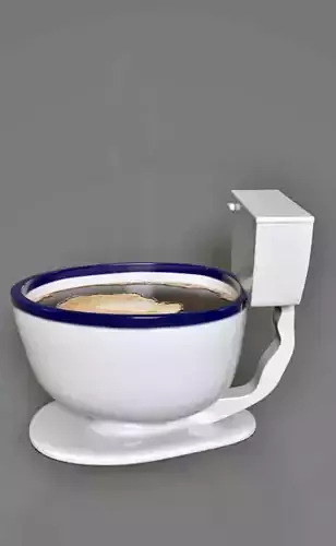 Toilet shaped Coffee Cup  3D model
