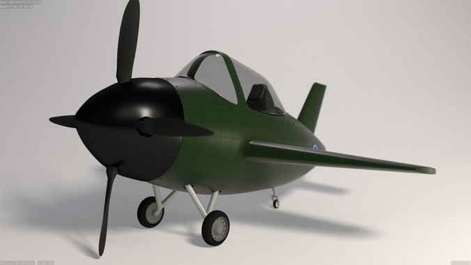 Stylized Fighter Plane