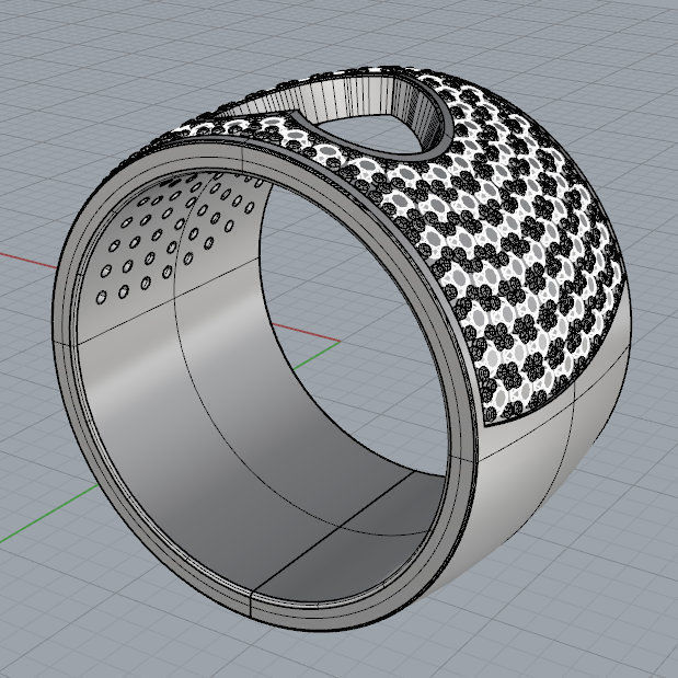 Heart Diamond Ring 3D print model_7